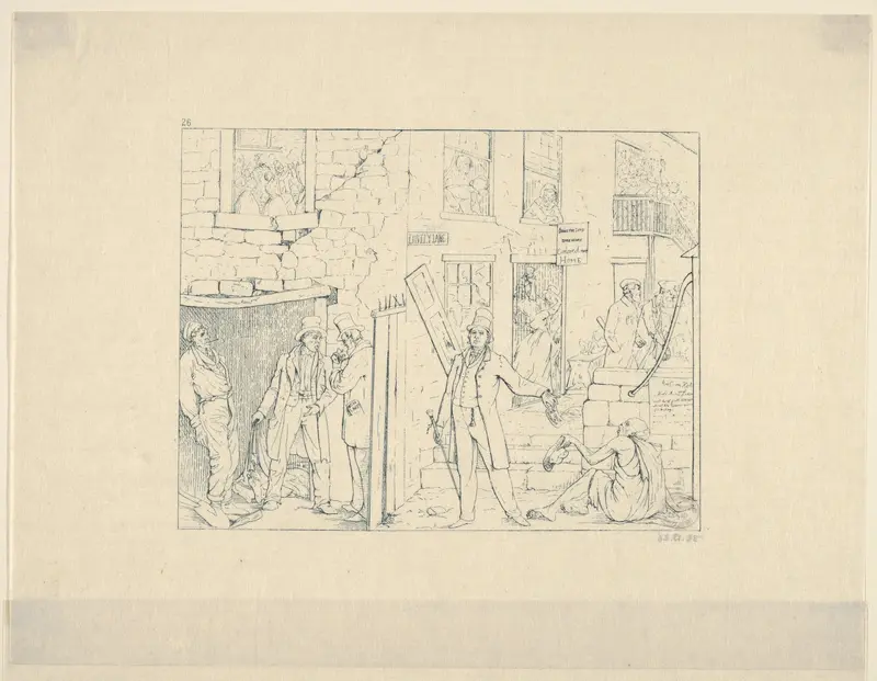 Free Negroes in the North (from Confederate War Etchings) Wall Art by Adalbert John Volck - High-Resolution Digital Print
