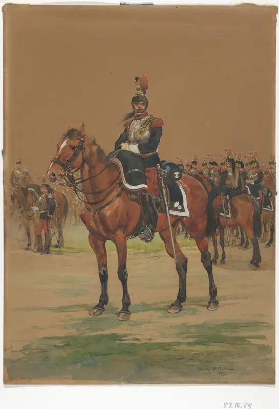 French Cuirassier Wall Art by Edouard Detaille - High-Resolution Digital Print