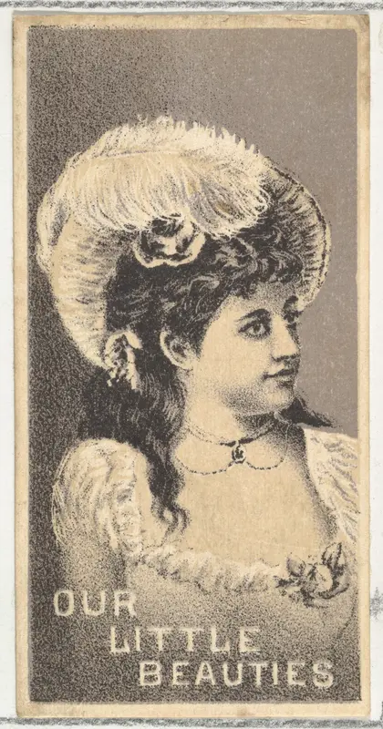 From the Actresses series (N57) promoting Our Little Beauties Cigarettes for Allen & Ginter brand tobacco products Wall Art by Allen & Ginter - High-Resolution Digital Print