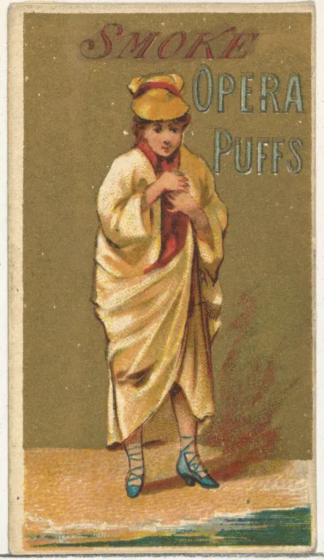 From the Girls and Children series (N65) promoting Opera Puffs Cigarettes for Allen & Ginter brand tobacco products Wall Art by Allen & Ginter - High-Resolution Digital Print