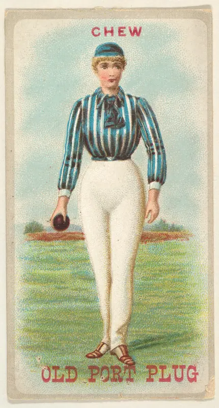 From the Sports Girls series (N463) for Old Port Plug Tobacco Wall Art by Old Port Plug Tobacco - High-Resolution Digital Print