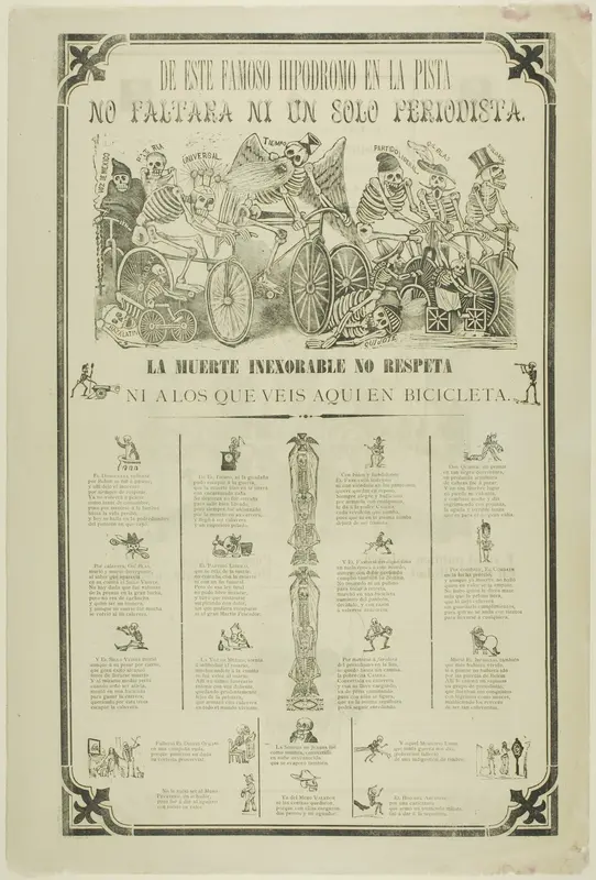 From the Track of This Famous Hippodrome, Not a Single Journalist Will Be Missing. Inexorable Death Has No Respect, Not Even for Those You See Here Riding Bicycles.