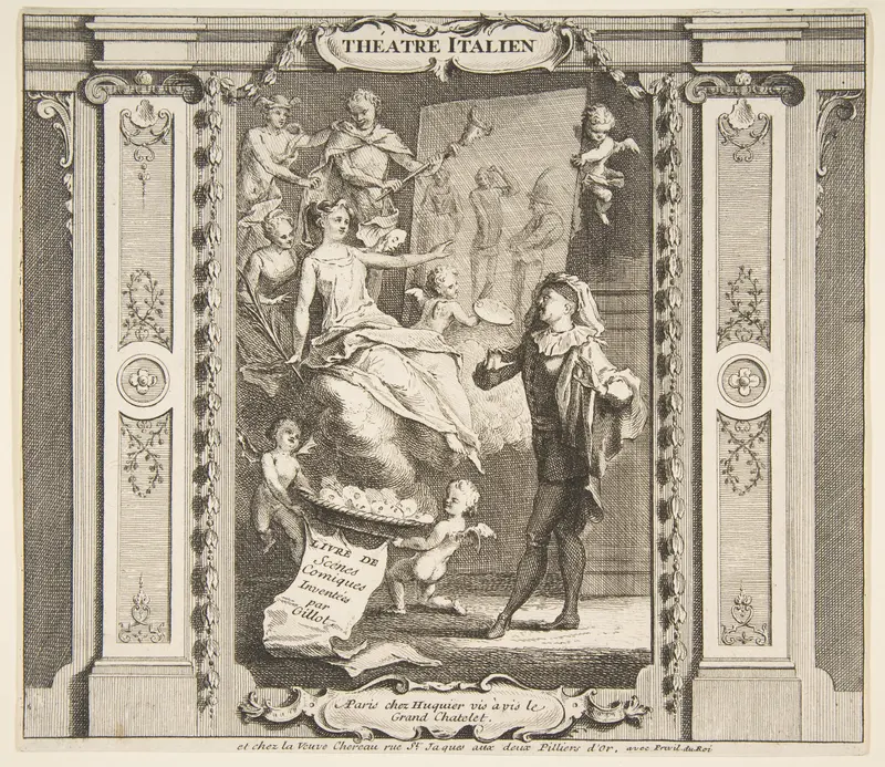 Frontispice to Theatre Italien Wall Art by Claude Gillot - High-Resolution Digital Print