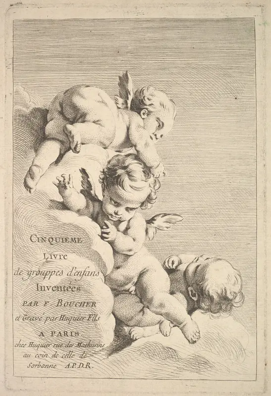Frontispiece Wall Art by Jacques Gabriel Huquier - High-Resolution Digital Print