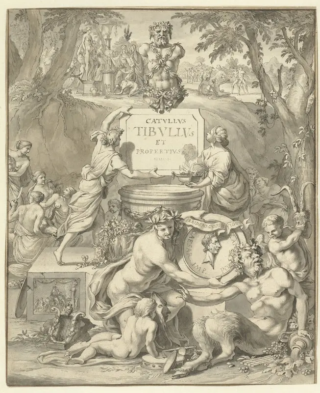 Frontispiece Design for a Book of Love Poems Wall Art by Jan Goeree - High-Resolution Digital Print