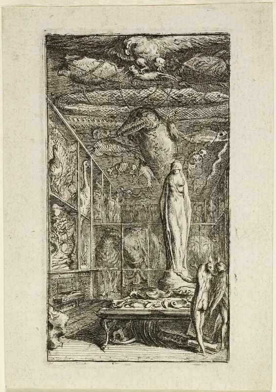 Frontispiece for Almanach Historico-Physique Wall Art by Gabriel Jacques de Saint-Aubin - High-Resolution Digital Print