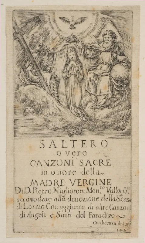 Frontispiece for Saltero Wall Art by Stefano della Bella - High-Resolution Digital Print