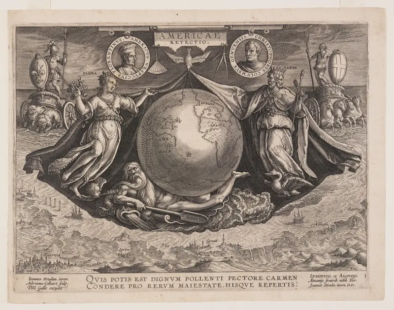 Frontispiece, from Americae Retectio (The Discovery of America)