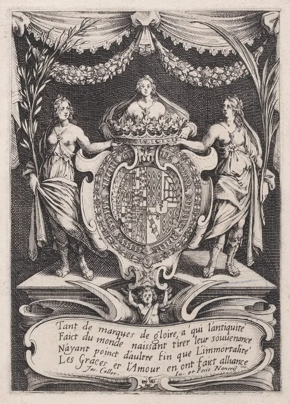 Frontispiece, from "Le Combat a la Barrière" Wall Art by Jacques Callot - High-Resolution Digital Print