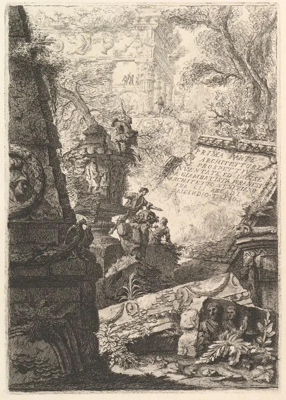 Frontispiece from "Prima Parte di Architetture, e Prospettive"