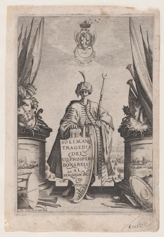Frontispiece, from Soliman Wall Art by Jacques Callot - High-Resolution Digital Print