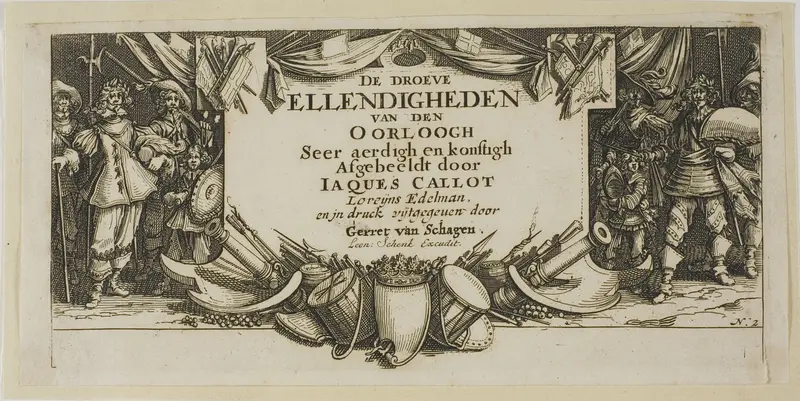 Frontispiece, from The Large Miseries of War Wall Art by Gerrit Lucasz van Schagen - High-Resolution Digital Print