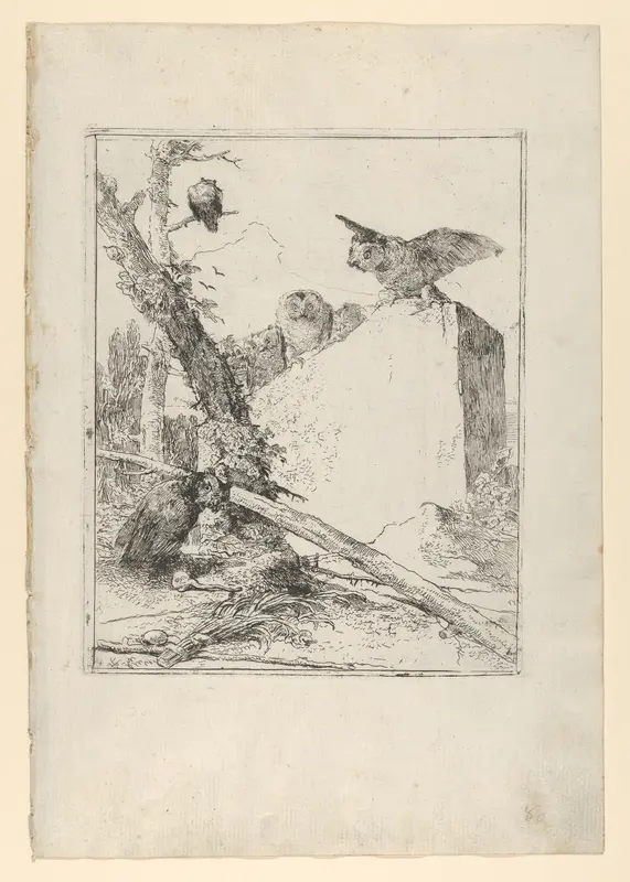Frontispiece, from the Scherzi di Fantasia Wall Art by Giovanni Battista Tiepolo - High-Resolution Digital Print