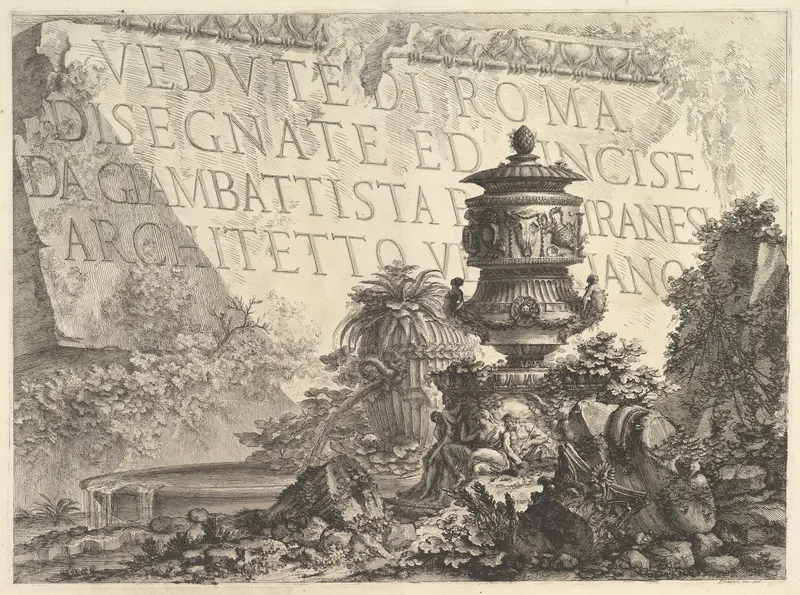 Frontispiece from "Vedute di Roma"