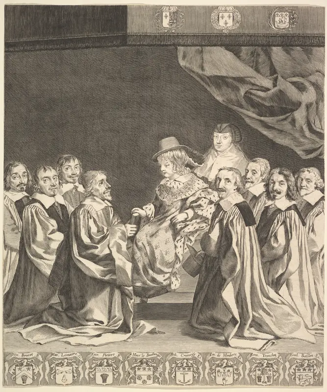Frontispiece: Les Ordonnances royaux Wall Art by Claude Mellan - High-Resolution Digital Print