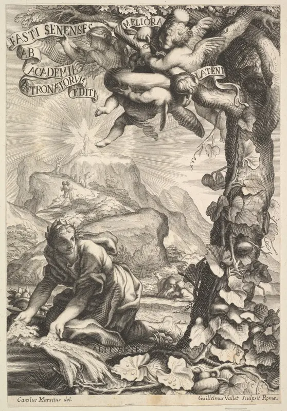 Frontispiece of Fasti Senenses Wall Art by Guillaume Vallet - High-Resolution Digital Print