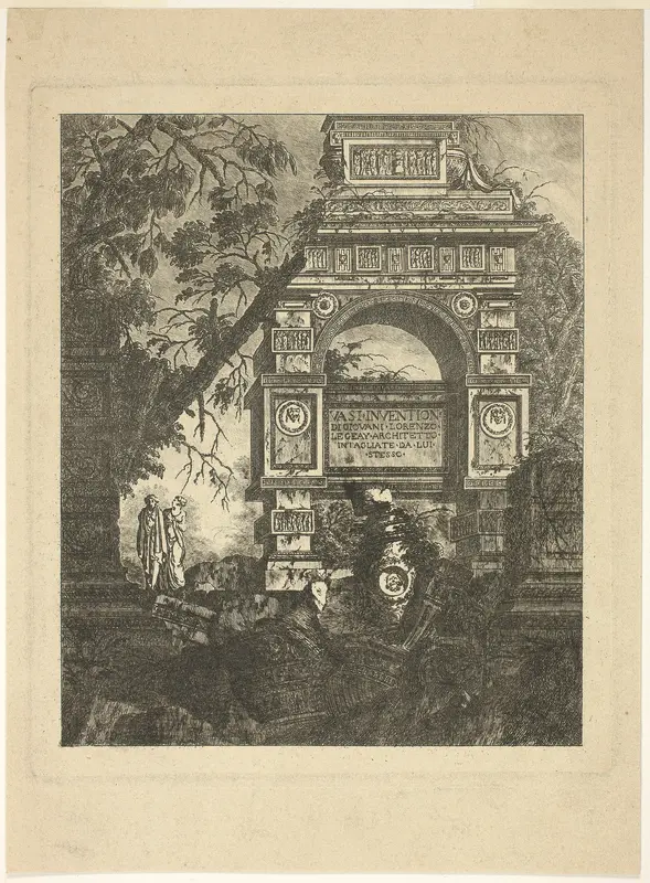 Frontispiece, plate one from Vasi Invention Wall Art by Jean-Laurent Legeay - High-Resolution Digital Print