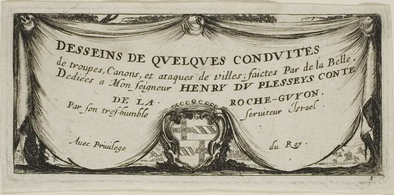 Frontispiece to Drawings of Several Movements by Soldiers Wall Art by Stefano della Bella - High-Resolution Digital Print