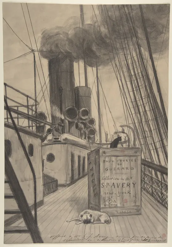 Frontispiece to "Eaux-fortes de Guérard, Collection de Mr. S. P. [Samuel Putnam] Avery, New York" Wall Art by Henri Charles Guérard - High-Resolution Digital Print