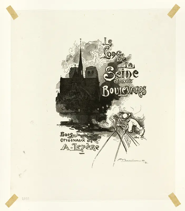 Frontispiece to Le Long de la Seine et des Boulevards Wall Art by Pierre Desmoulins - High-Resolution Digital Print