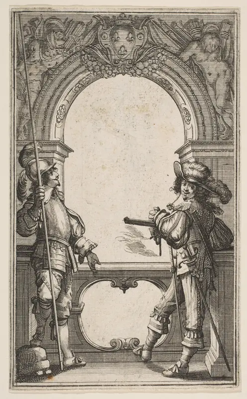 Frontispiece to "Les Gardes Françaises" Wall Art by Abraham Bosse - High-Resolution Digital Print