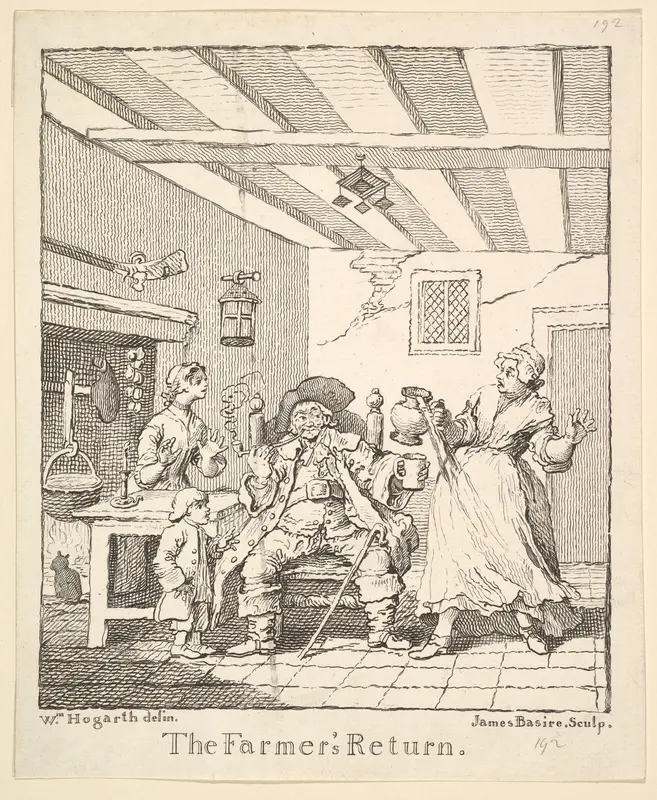 Frontispiece to "The Farmer's Return" Wall Art by James Basire, the elder - High-Resolution Digital Print