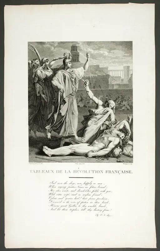 Frontispiece to the series Tableaux de la révolution française Wall Art by Claude Nicolas Malapeau - High-Resolution Digital Print