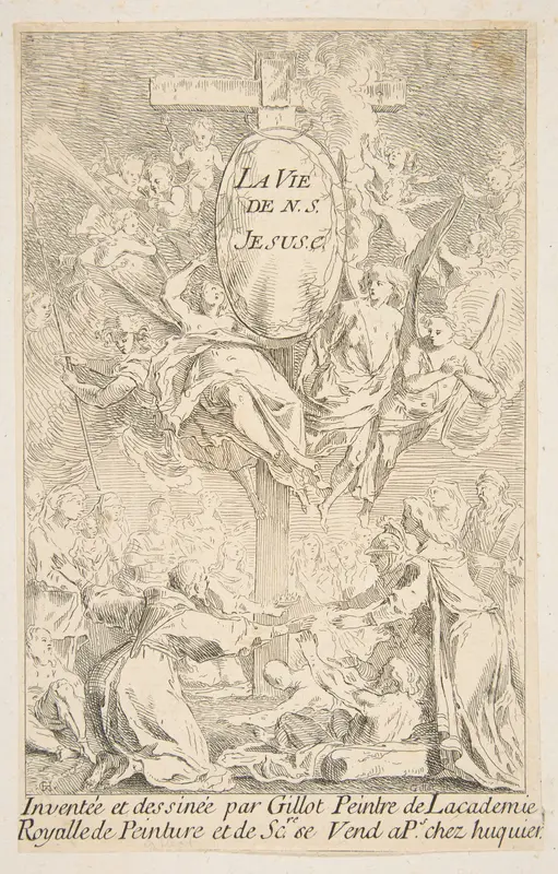 Frontispiece to the series The Life of Christ Wall Art by Claude Gillot - High-Resolution Digital Print