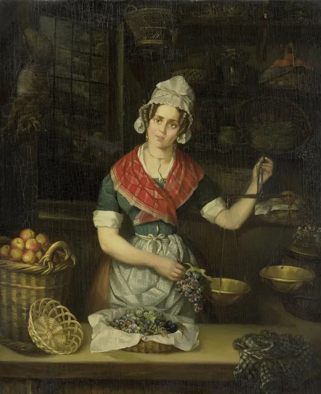 Fruit Seller Wall Art by Henriëtta Christina Temminck - High-Resolution Digital Print