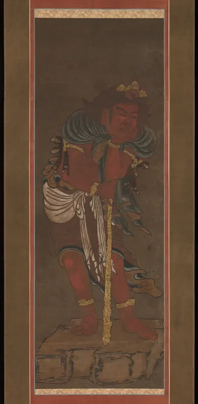 Fudō Myōō and Two Attendants Wall Art by Ryūshū Shūtaku (Myōtaku) - High-Resolution Digital Print