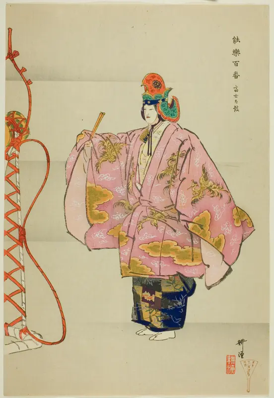 Fuji Taiko, from the series "One Hundred No Dramas (Nogaku hyakuban)"