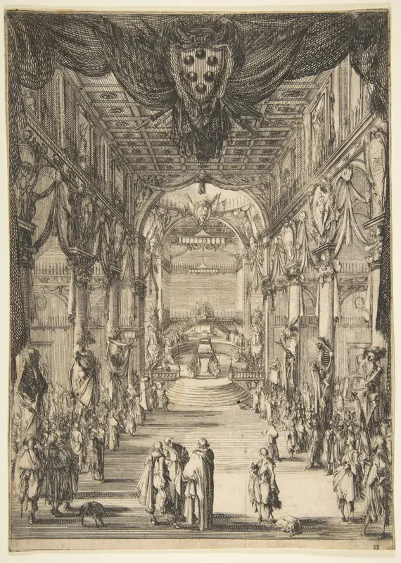 Funeral of Francesco de' Medici Wall Art by Stefano della Bella - High-Resolution Digital Print
