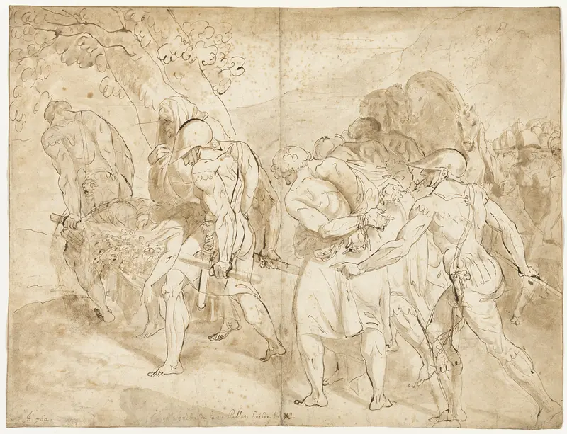 Funeral Procession of the Young Pallas, Aeneid Book XI Wall Art by Julien de Parme - High-Resolution Digital Print