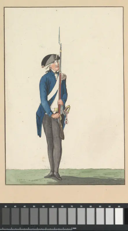 Fuselier van het Genootschap tot Nut der Schutterij te Amsterdam, 1787 Wall Art by anonymous - High-Resolution Digital Print