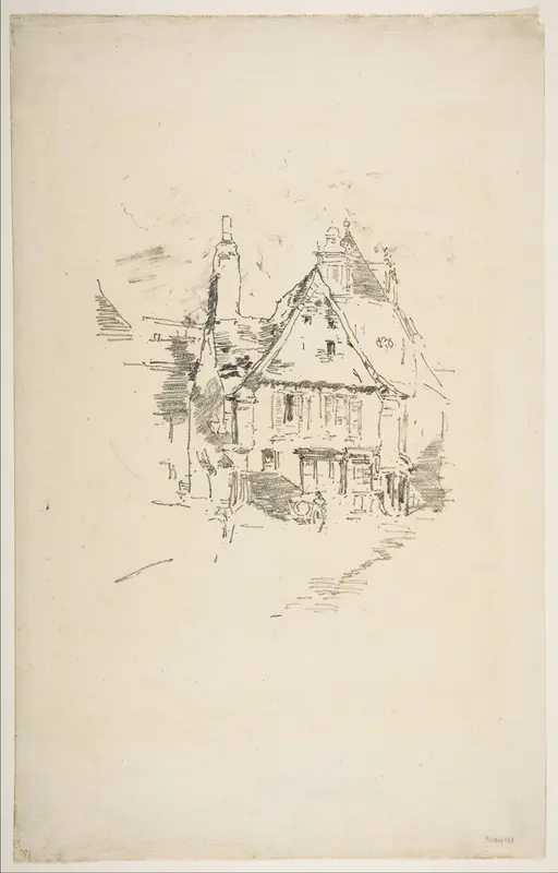 Gabled Roofs (Gabled Roofs, Vitré) Wall Art by James McNeill Whistler - High-Resolution Digital Print