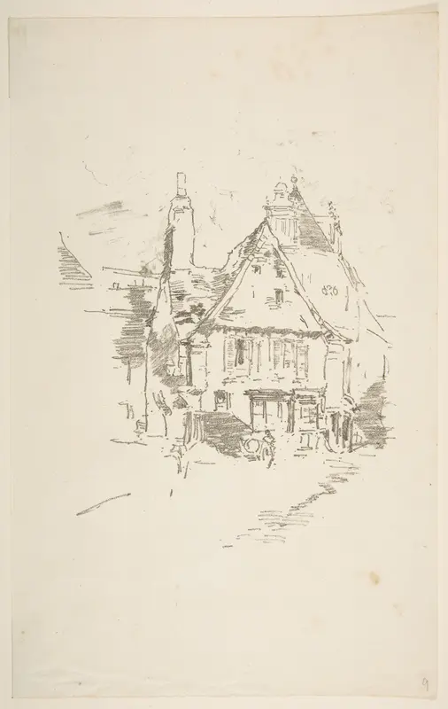 Gabled Roofs, Vitré Wall Art by James McNeill Whistler - High-Resolution Digital Print