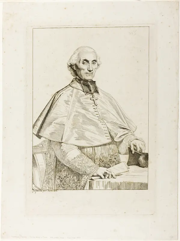 Gabriel Cortois de Pressigny Wall Art by Jean Auguste Dominique Ingres - High-Resolution Digital Print