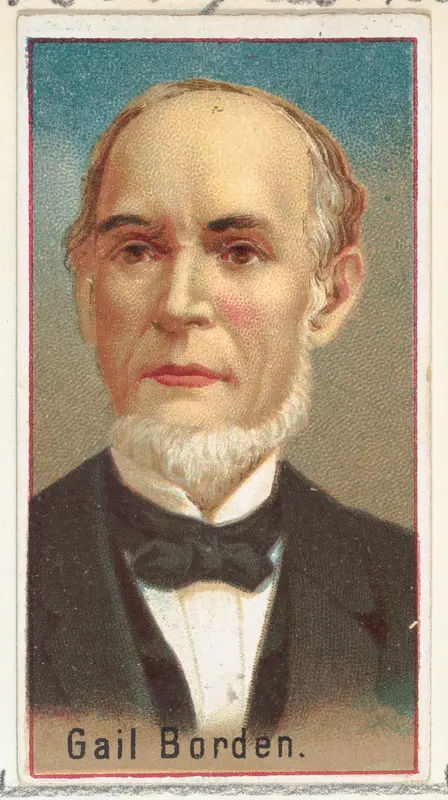 Gail Borden, printer's sample for the World's Inventors souvenir album (A25) for Allen & Ginter Cigarettes by Allen & Ginter - High-Resolution Digital Print