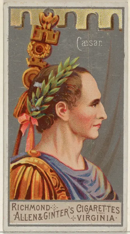 Gaius Julius Cæsar, from the Great Generals series (N15) for Allen & Ginter Cigarettes Brands Wall Art by Allen & Ginter - High-Resolution Digital Print