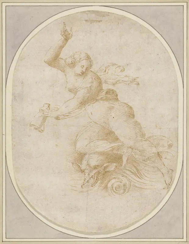 Galatea op een dolfijn Wall Art by Unknown - High-Resolution Digital Print