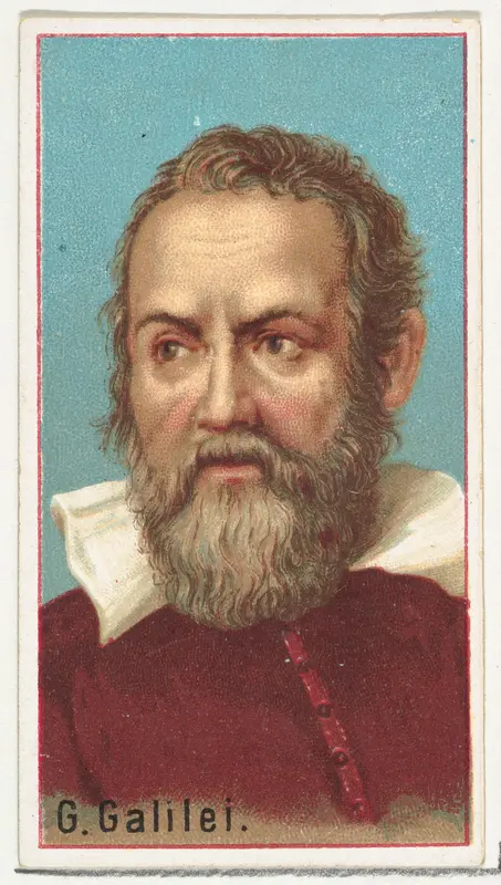 Galileo Galilei, printer's sample for the World's Inventors souvenir album (A25) for Allen & Ginter Cigarettes by Allen & Ginter - High-Resolution Digital Print