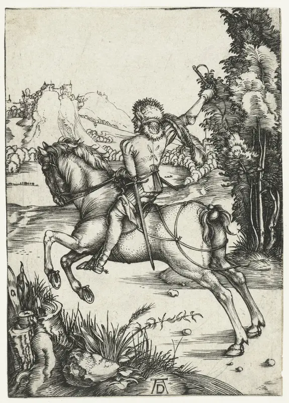 Galopperende ruiter Wall Art by Unknown - High-Resolution Digital Print