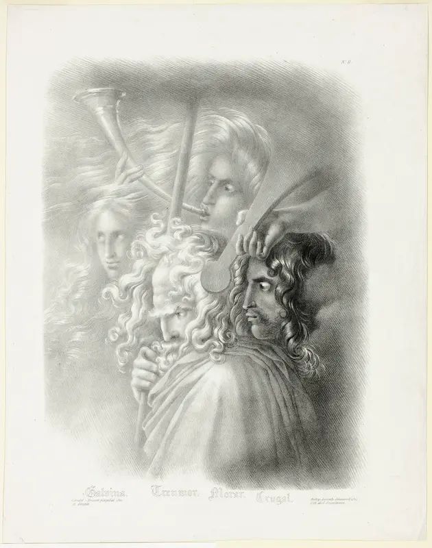 Galvina, from Collection of Study Heads Wall Art by Hyacinthe Louis Aubry-Lecomte - High-Resolution Digital Print