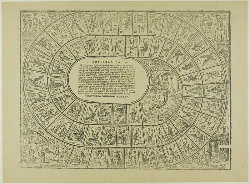 Game of the Goose Wall Art by José Guadalupe Posada - High-Resolution Digital Print