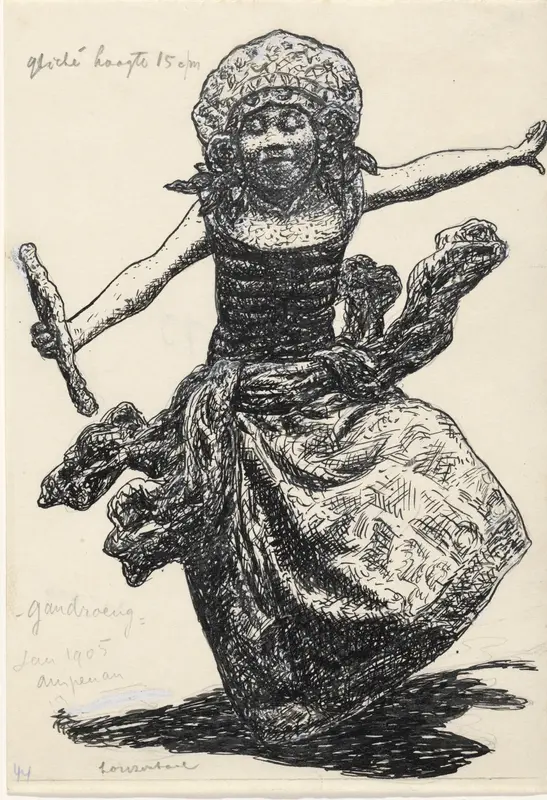 Gandrung danseres in Ampenan Wall Art by Leo Gestel - High-Resolution Digital Print