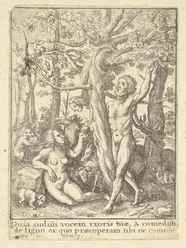 Garden of Eden, from "Dance of Death" Wall Art by Wenceslaus Hollar - High-Resolution Digital Print