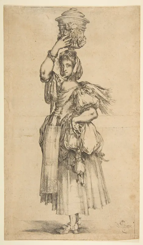 Gardener, from "Hortulanae" Wall Art by Jacques Bellange - High-Resolution Digital Print