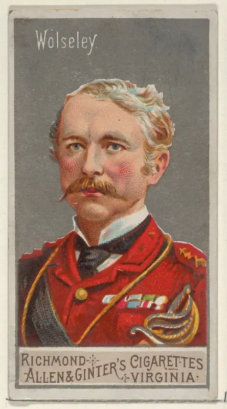 Garnet Joseph Wolseley, from the Great Generals series (N15) for Allen & Ginter Cigarettes Brands Wall Art by Allen & Ginter - High-Resolution Digital Print