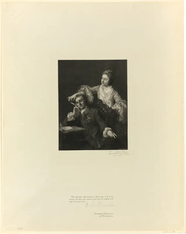 Garrick and his wife, from Old English Masters