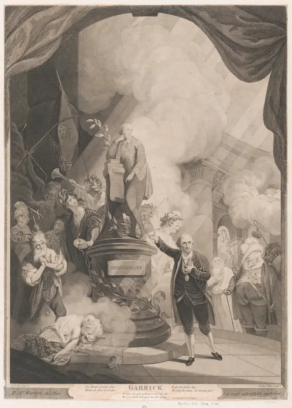 Garrick Speaking the Jubilee Ode Wall Art by Caroline Watson - High-Resolution Digital Print
